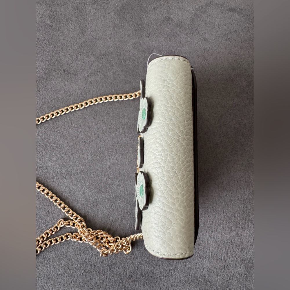 Coach Mint Green Mini Wallet with Gold Chain NWT - Picture 6 of 9